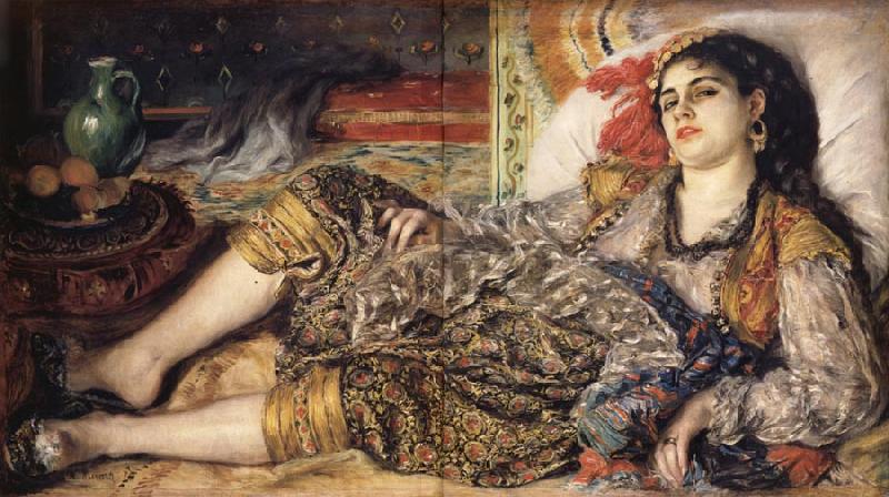 Pierre Renoir Odalisque or Woman of Algiers Norge oil painting art